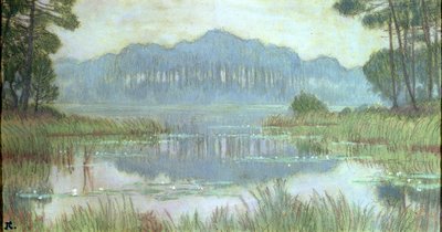 Landscape with Overgrown Pond by Jean Francis Auburtin
